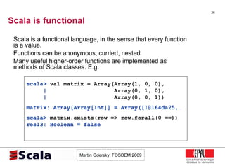 Scala Talk at FOSDEM 2009 | PPT