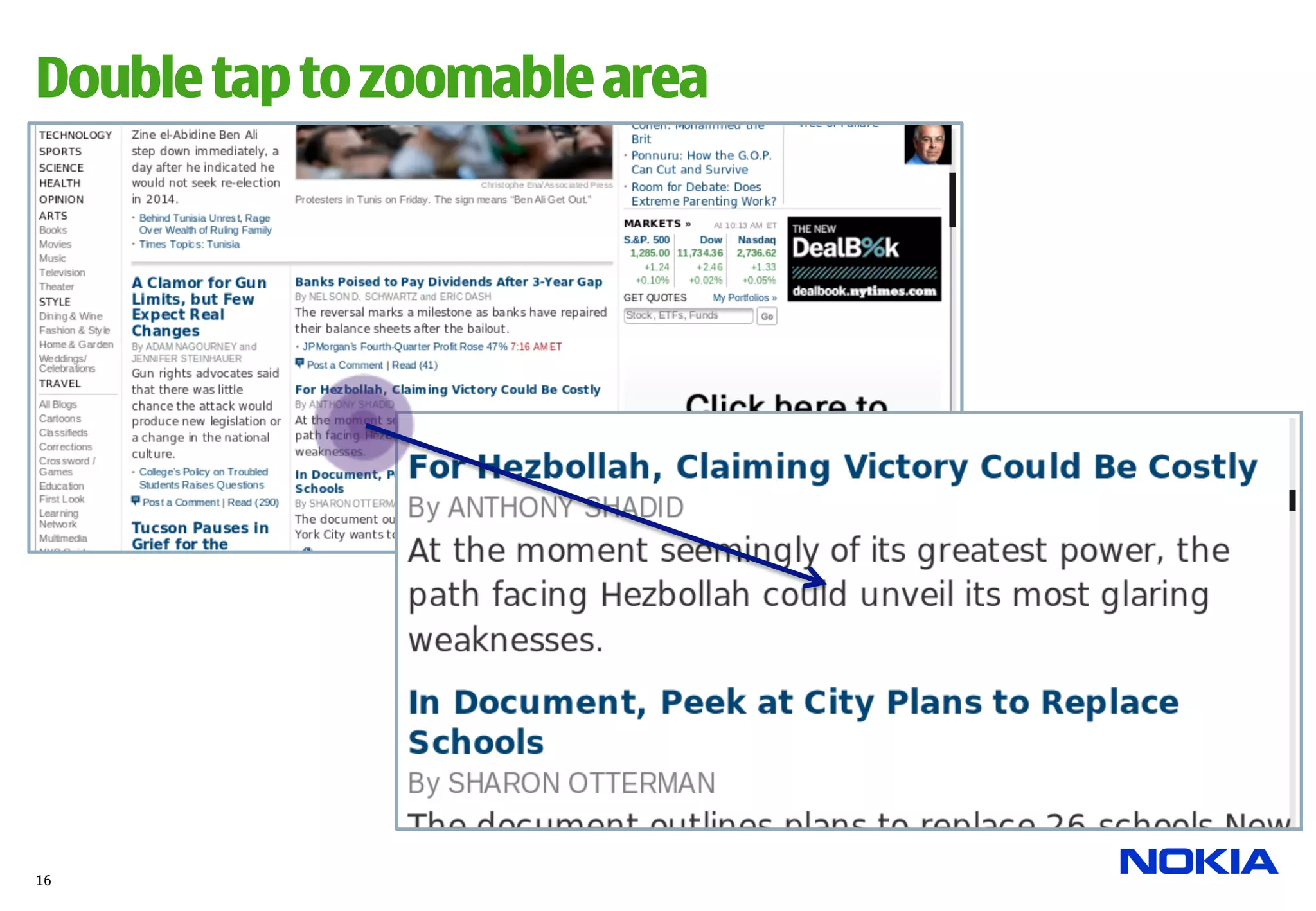 Double tap to zoomable area




16
 