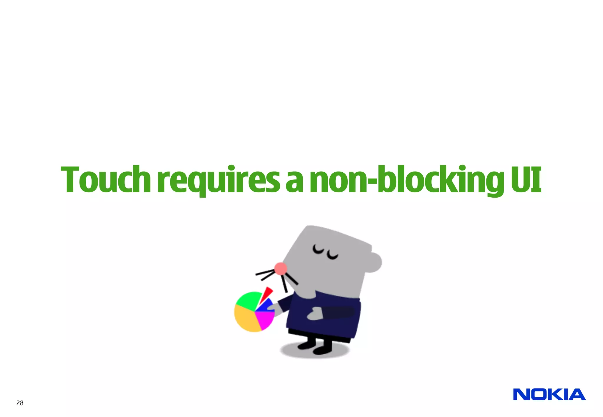 Touch requires a non-blocking UI




28
 