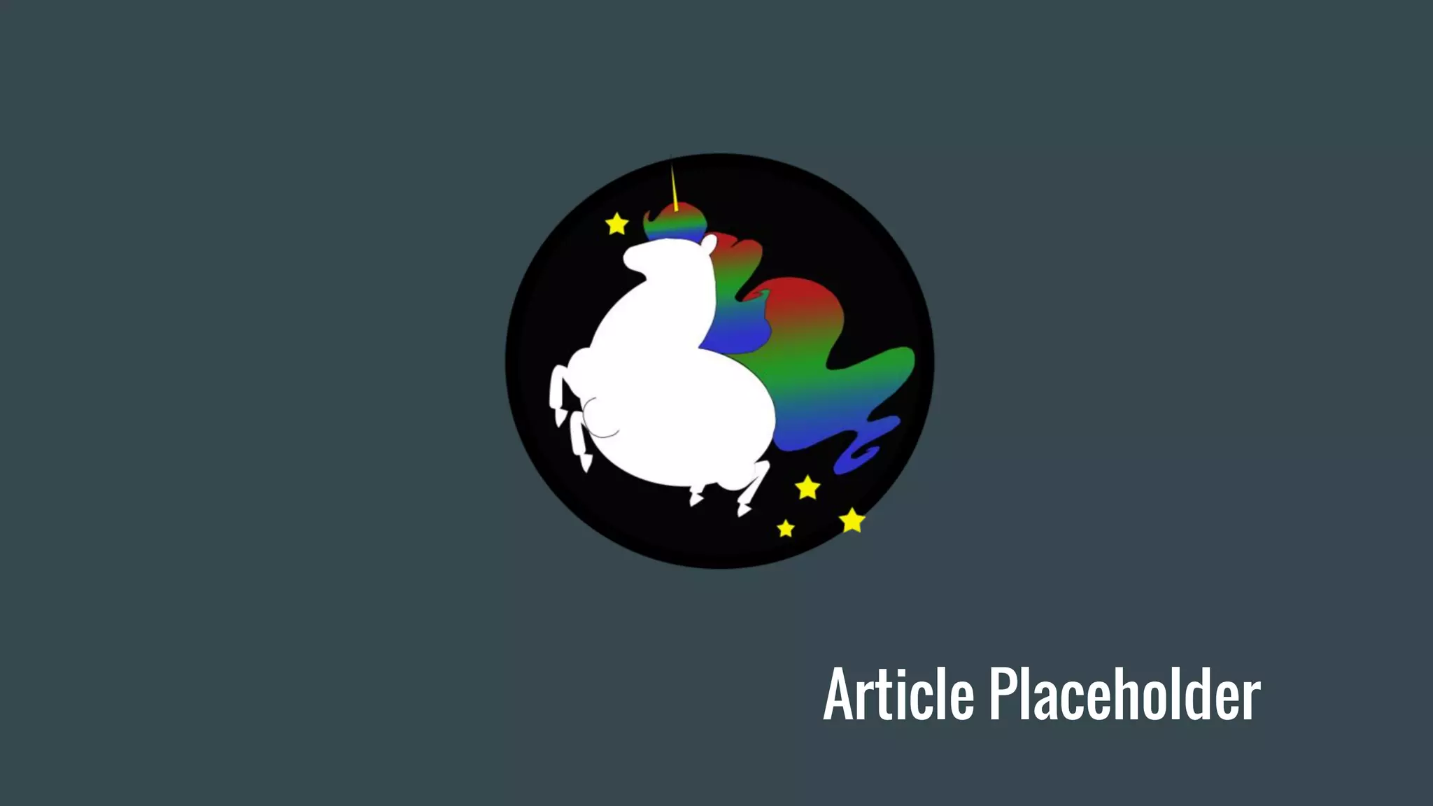 Article Placeholder
 