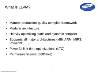 Where is LLVM Being Used Today? | PPT