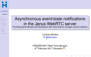 FOSDEM2017 - Janus Event Handlers | PDF