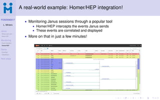 Janus Statement Example FOSDEM2017 - Janus Event Handlers | PDF