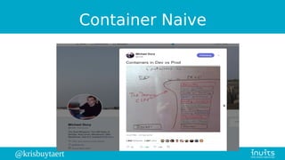 @krisbuytaert
Container Naive
 