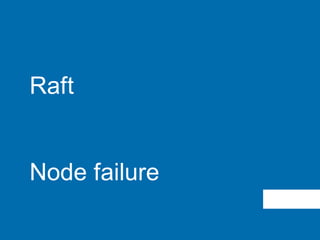 Raft
Node failure
 