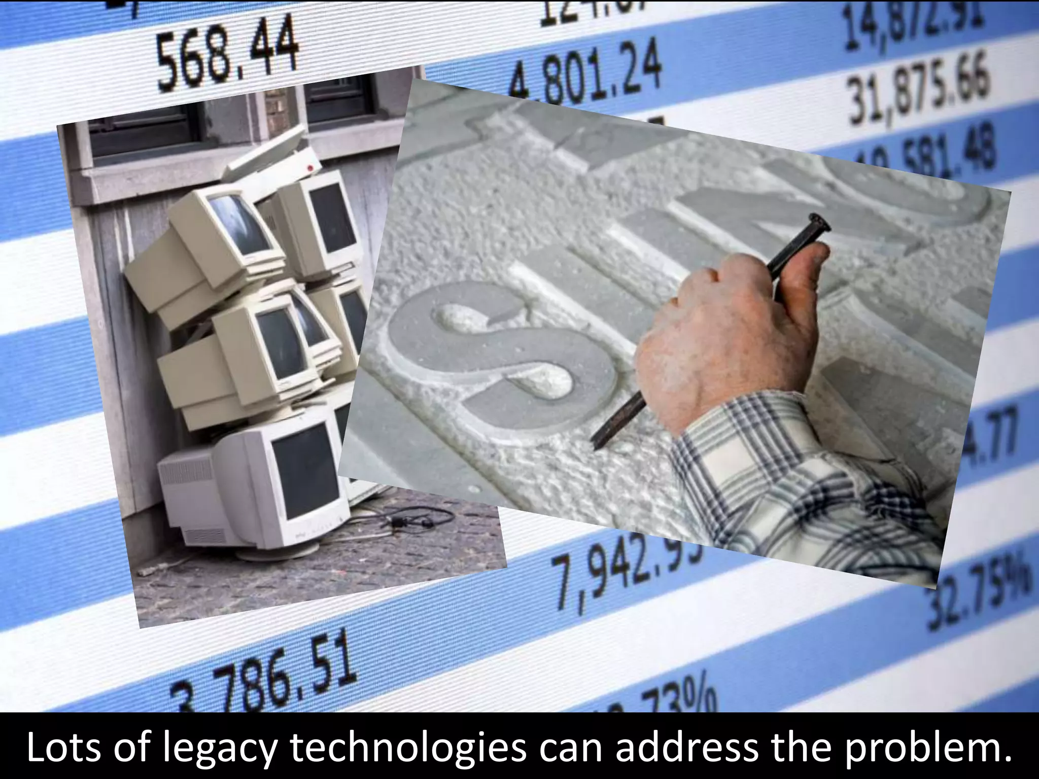 Lots of legacy technologies can address the problem.
 