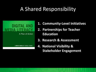 Community-Level Initiatives<br />Partnerships for Teacher Education<br />3.  Research & Assessment<br />4.  National Visib...