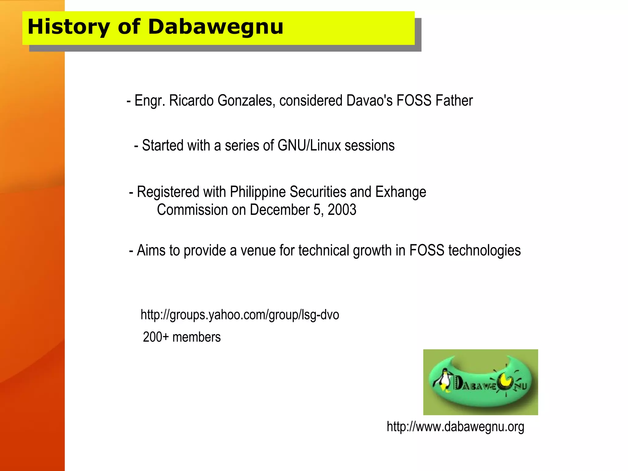 Foss Davao Experience - Nathaniel Jayme