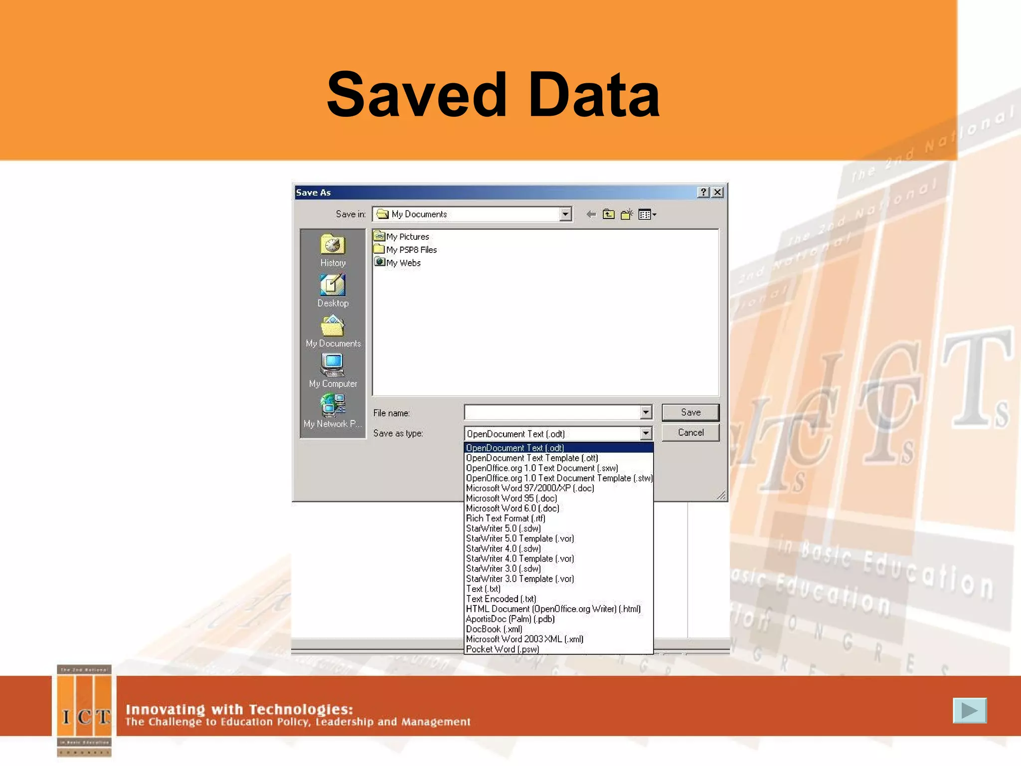 Saved Data 