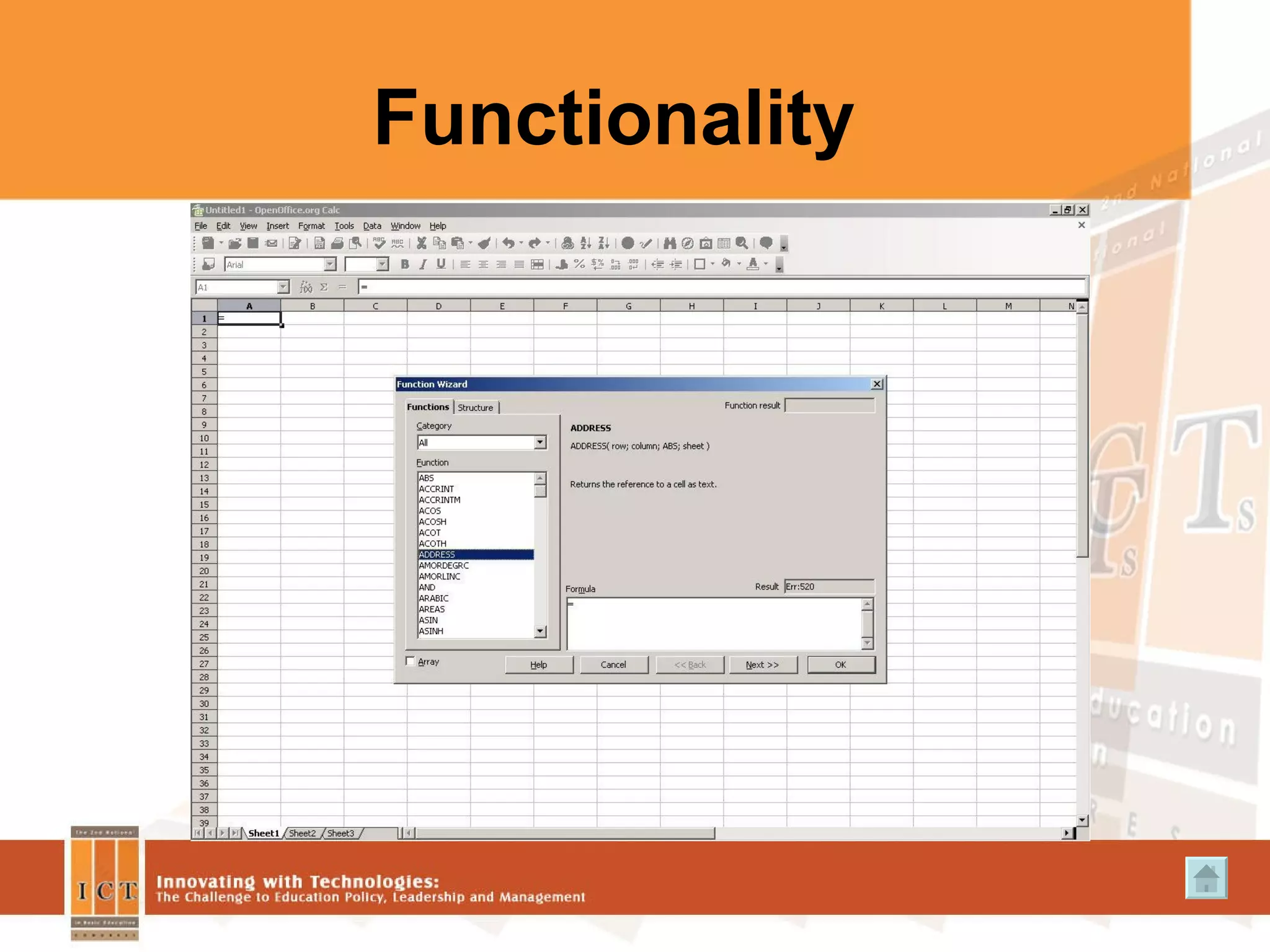 Functionality 