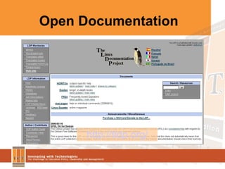 Open Documentation http:// tldp.org / 