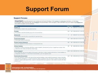 Support Forum 