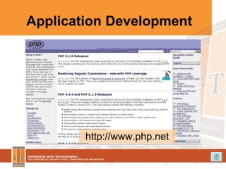 Application Development http://www.php.net 