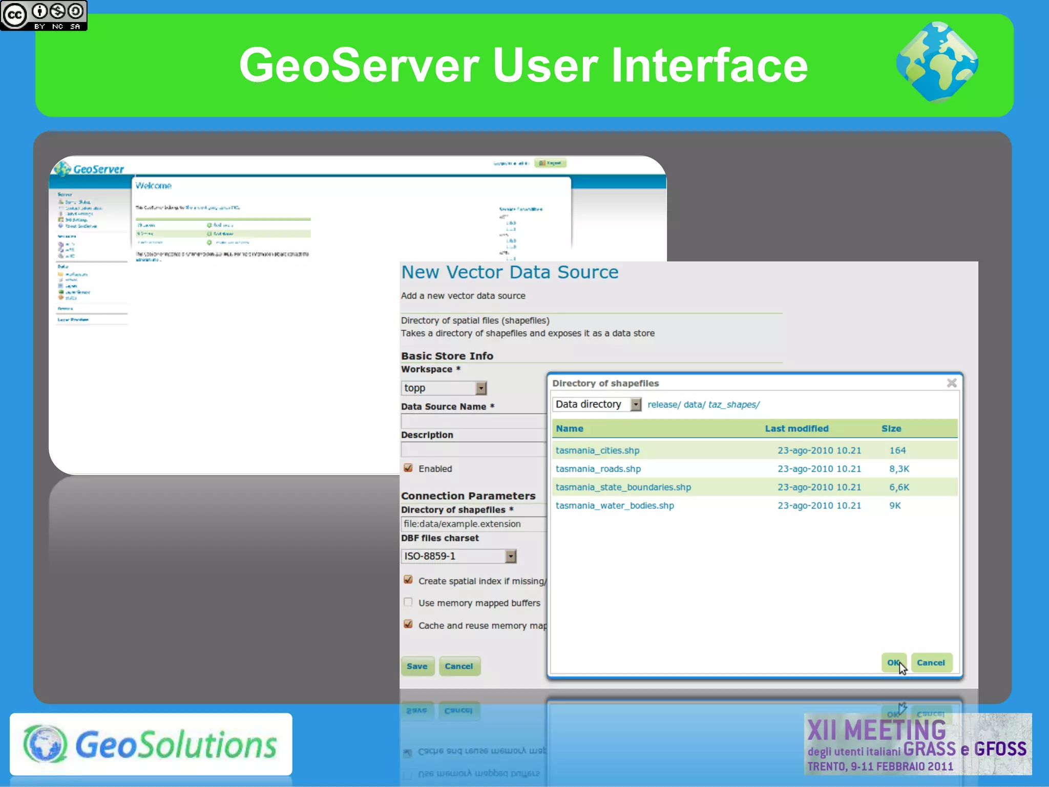 GeoServer User Interface
 