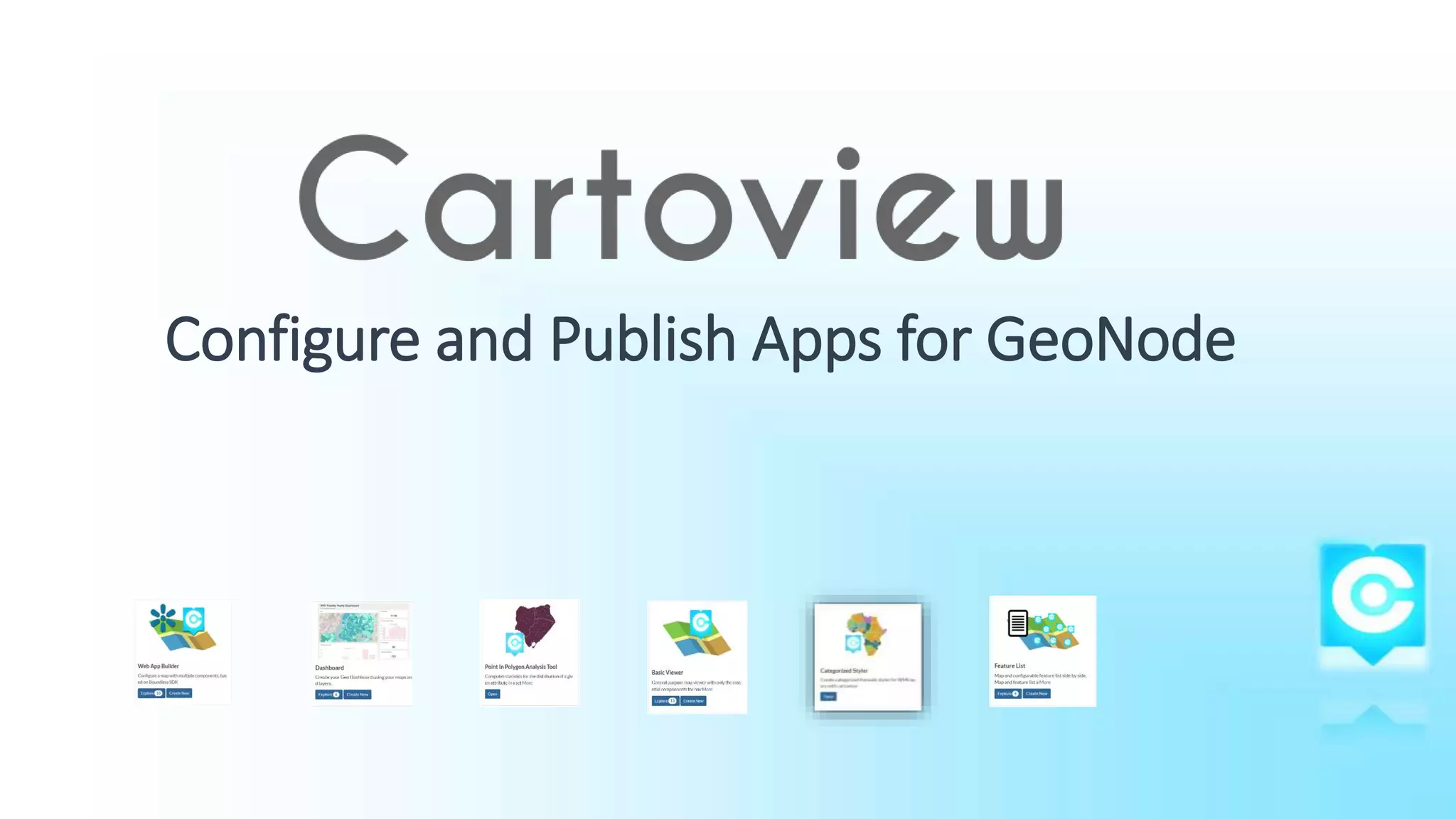 Configure and Publish Apps for GeoNode
 
