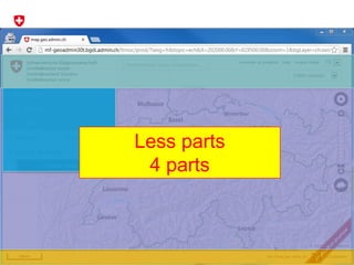 Federal Office of Topography swisstopo
COSIG
34
Less parts
4 parts
 