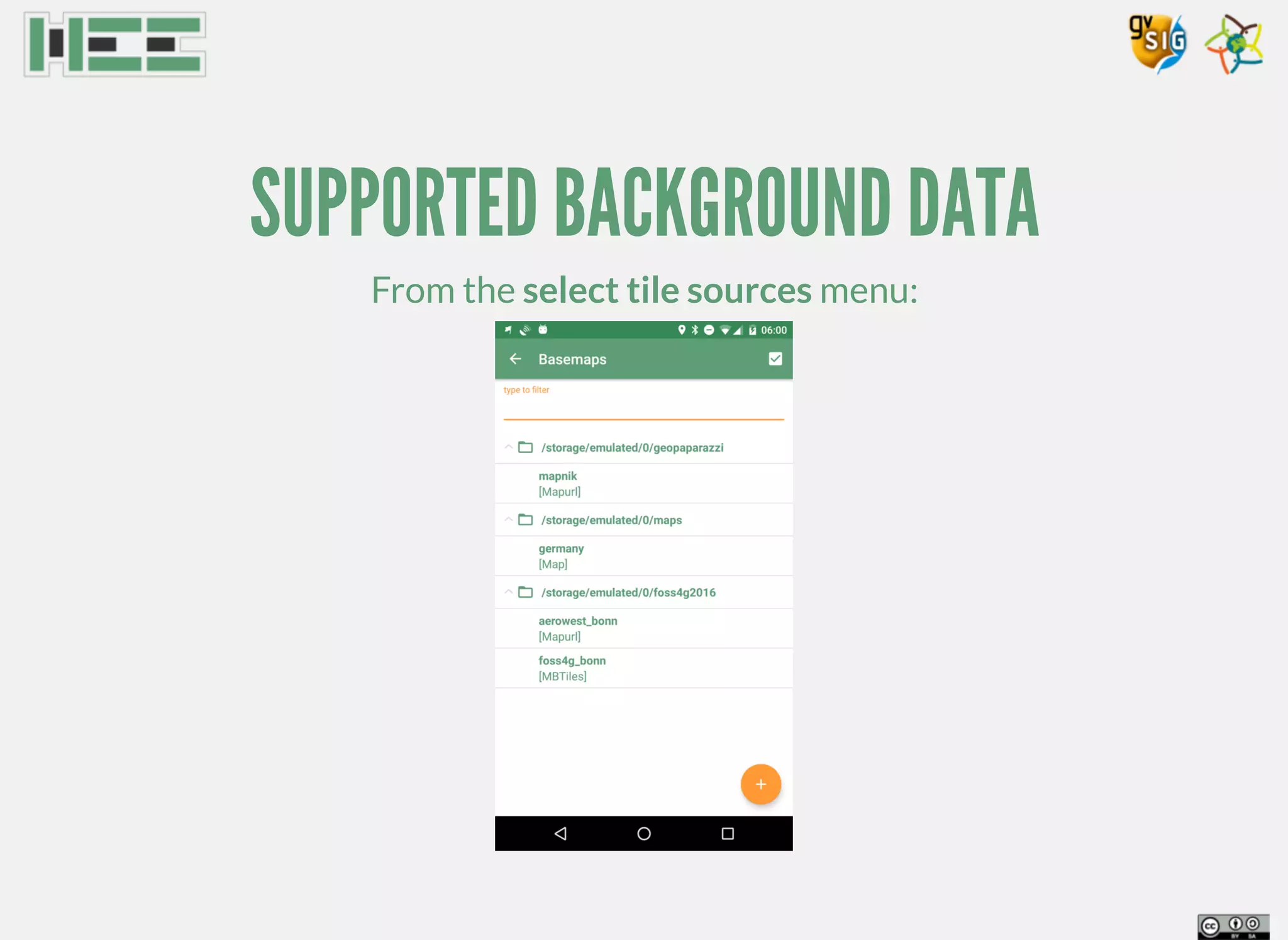 SUPPORTED BACKGROUND DATA
From the select tile sources menu:
 