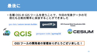 
? N OSS  GIS ĩ`ʹȤǡؤΚǩ`ο
ҕ^ĺgˌgװ뤳ȤǤޤ
40
OSS ĩ`_kߤνԘ꤬Ȥޤ
 