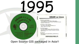 3Open Source GIS packaged in Asia!!
1995
 