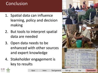 CLEANED tool: Live spatial simulation to develop a shared vision for a sustainable livestock value chain transformation 