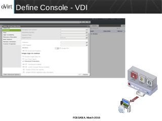 FOSSASIA, March 2016
Define Console - VDI
 