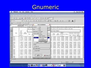Gnumeric
 