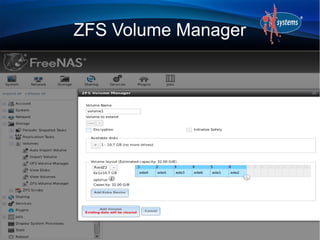 ZFS Volume Manager
 