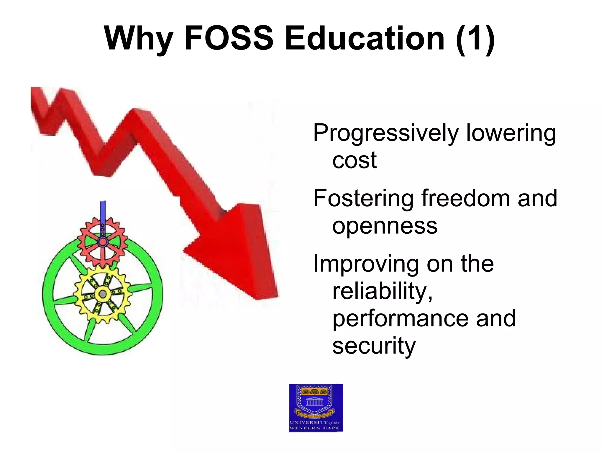 Transmitting all the  knowledge ,  skills  and  values  we have  accumulated  about FOSS to the masses. Best teachers  plant  knowledge  seeds  that grow  forever 