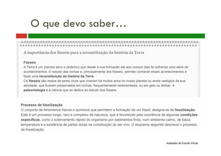 O que devo saber…
Adaptado de Escola Virtual
 