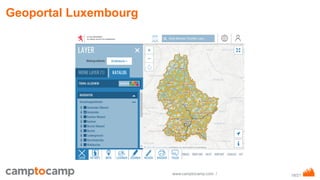 18/21www.camptocamp.com /
Geoportal Luxembourg
 