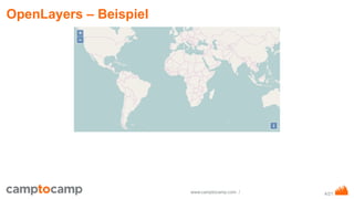 4/21www.camptocamp.com /
OpenLayers – Beispiel
 