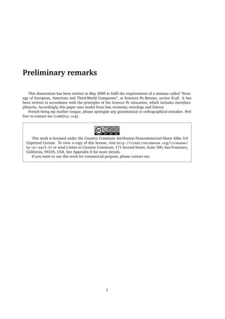 Preliminary remarks

    This dissertation has been written in May 2009 to fulﬁl the requirements of a seminar called “Str...