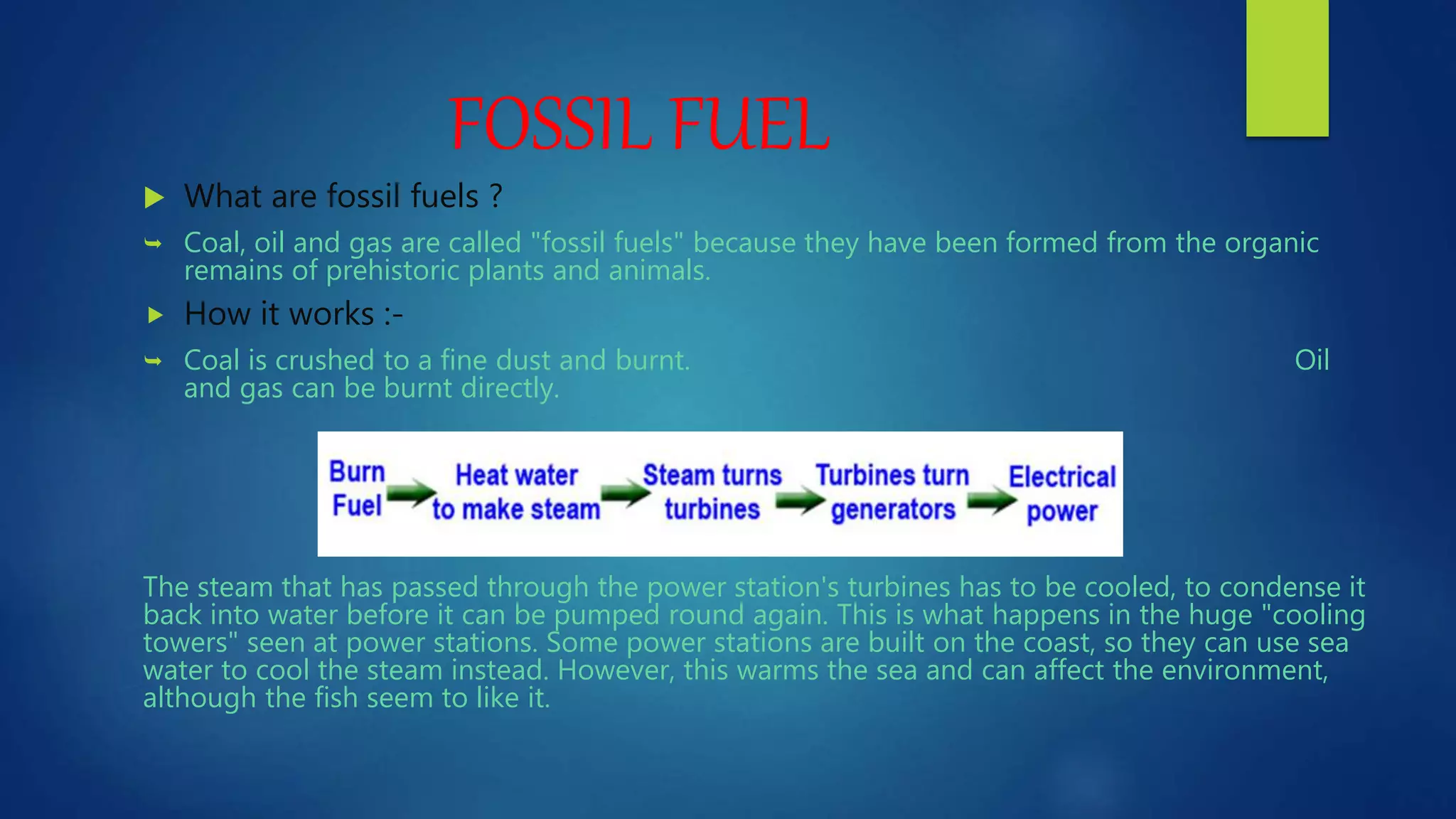 Fossil fuel and hydroelectric power | PPT