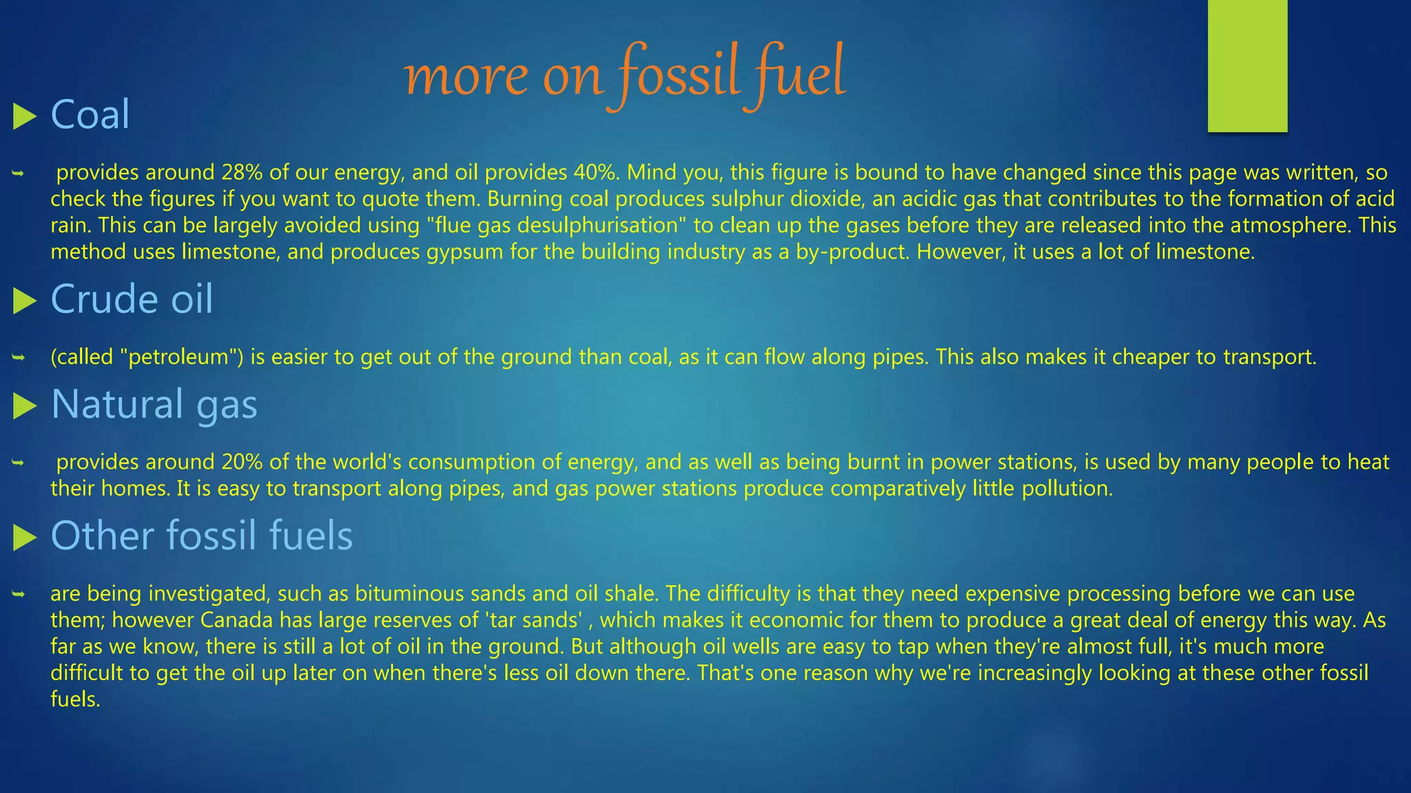Fossil fuel and hydroelectric power | PPT