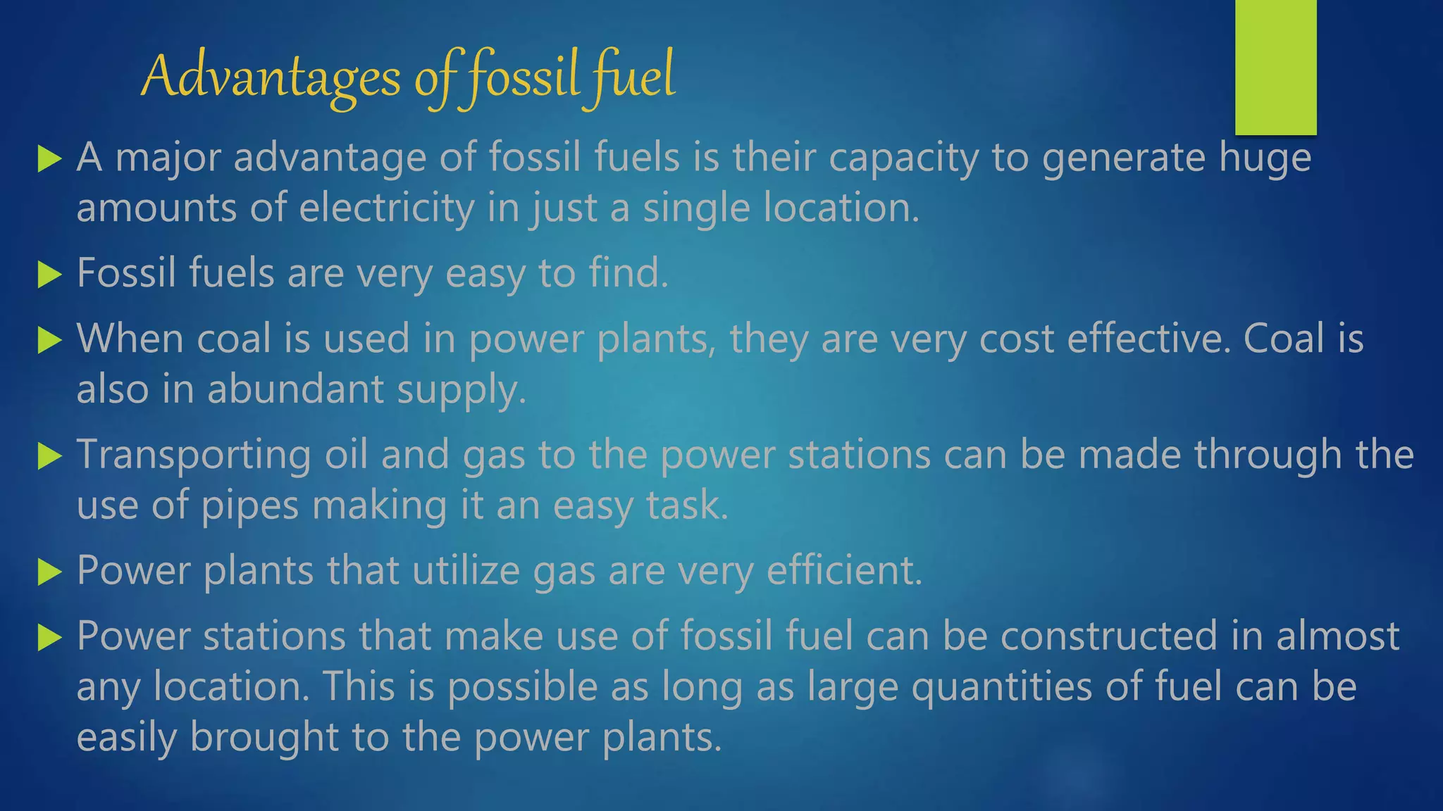 Fossil fuel and hydroelectric power | PPT