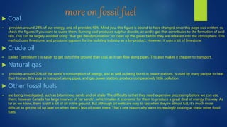 Fossil fuel and hydroelectric power | PPTX