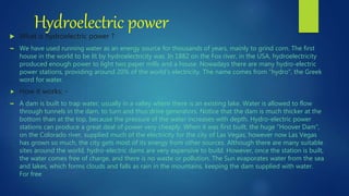 Fossil fuel and hydroelectric power | PPTX