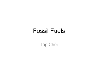 Fossil Fuels Tag Choi 