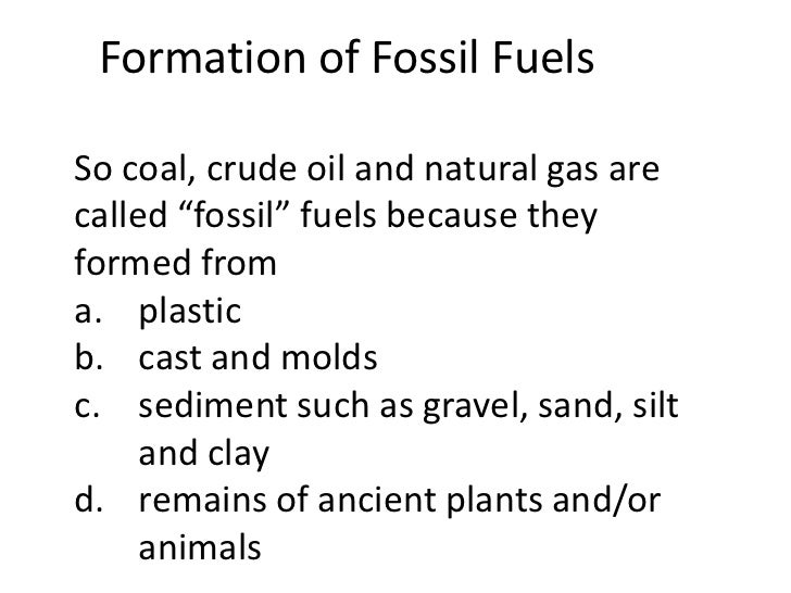 Fossil fuels (teach)