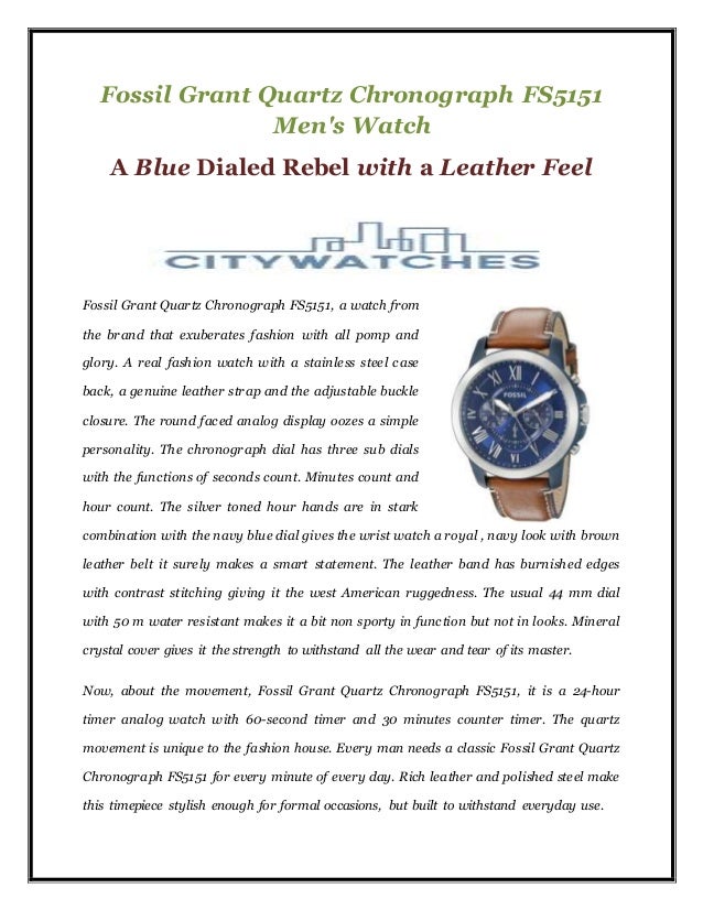 fossil watch fs5151