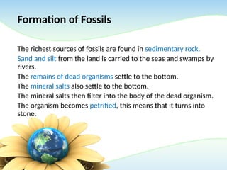 History of life on earth on fossils and dead species | PPTX