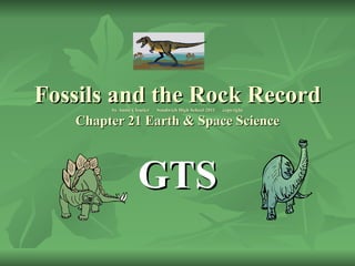 Fossils and the Rock Record by Annie Cloutier  Sandwich High School 2011  copyright Chapter 21 Earth & Space Science GTS 