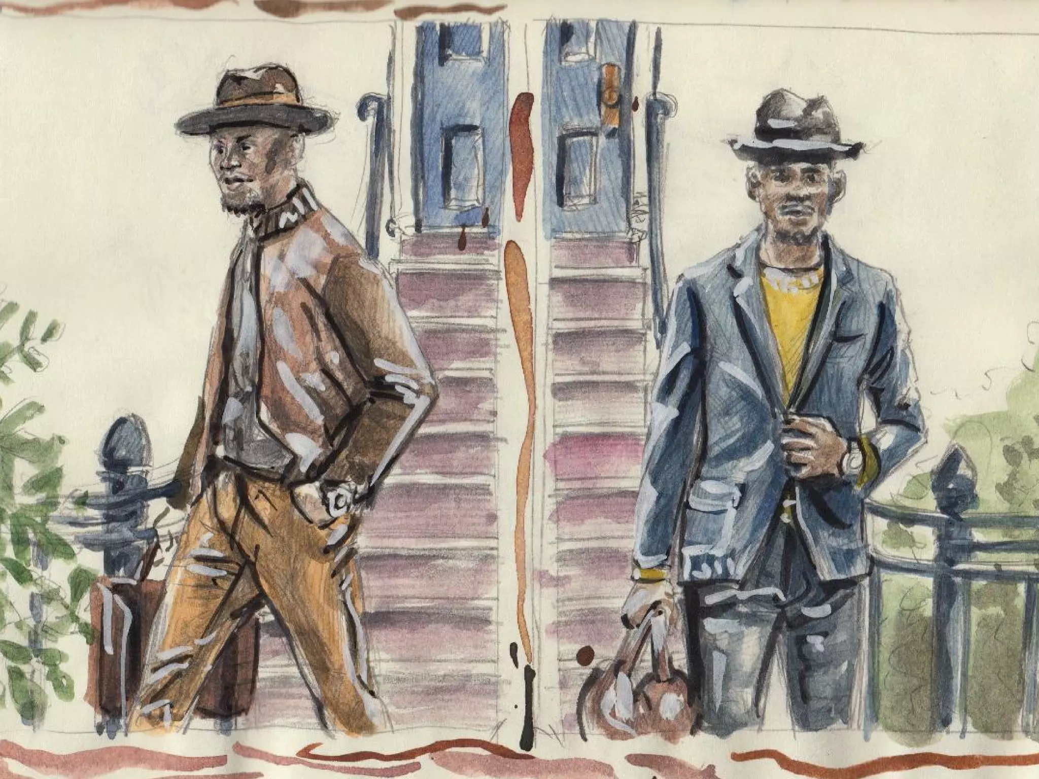 Then the sketches began.
 