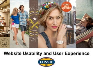 Website Usability and User Experience
 