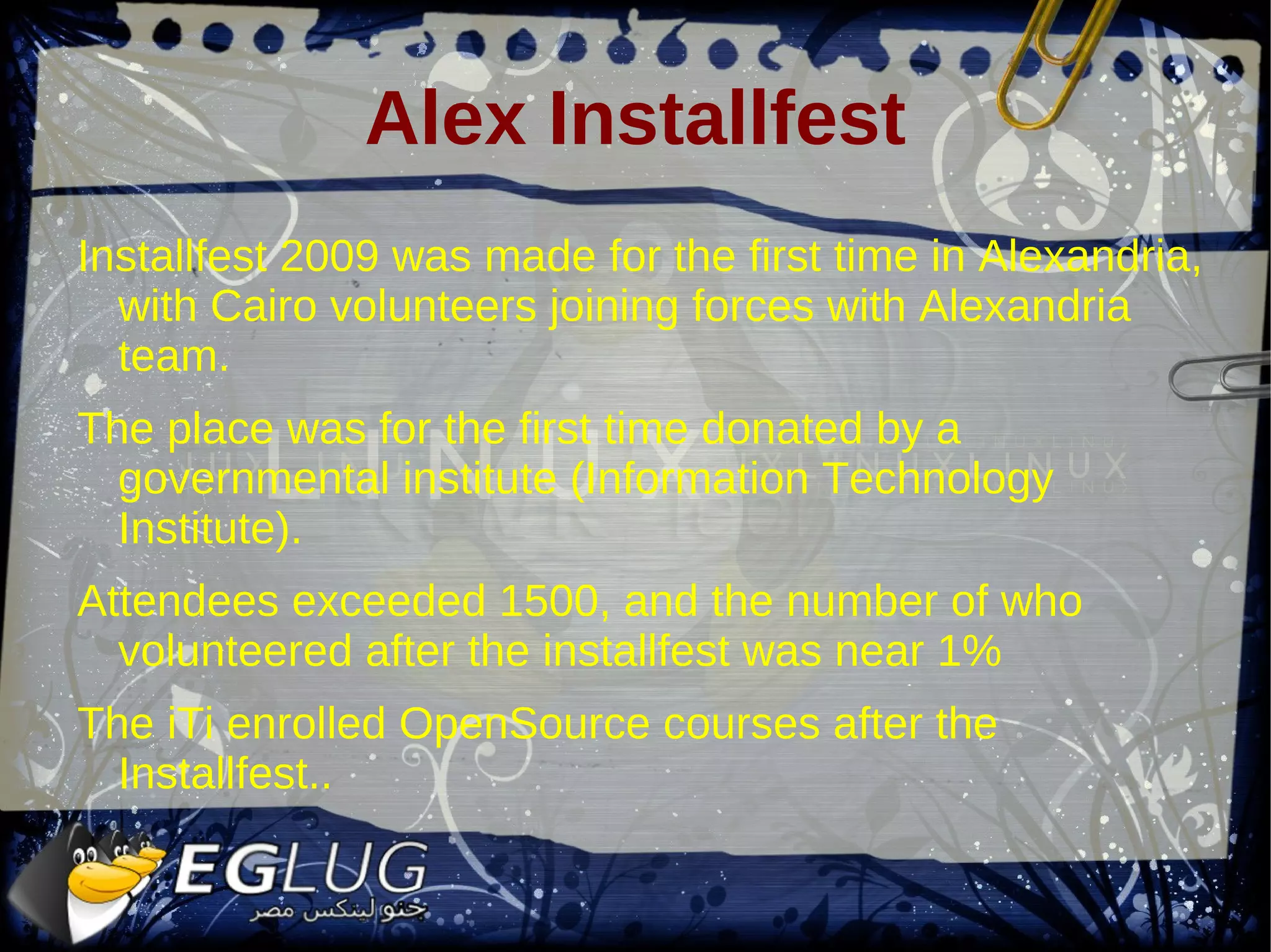 Made with no fund at all, cost was less than L.E1000 (around $250 at that time). All of them gathered by internal donations from the volunteers. 