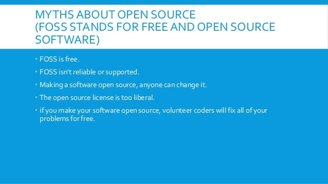 why open source software isn