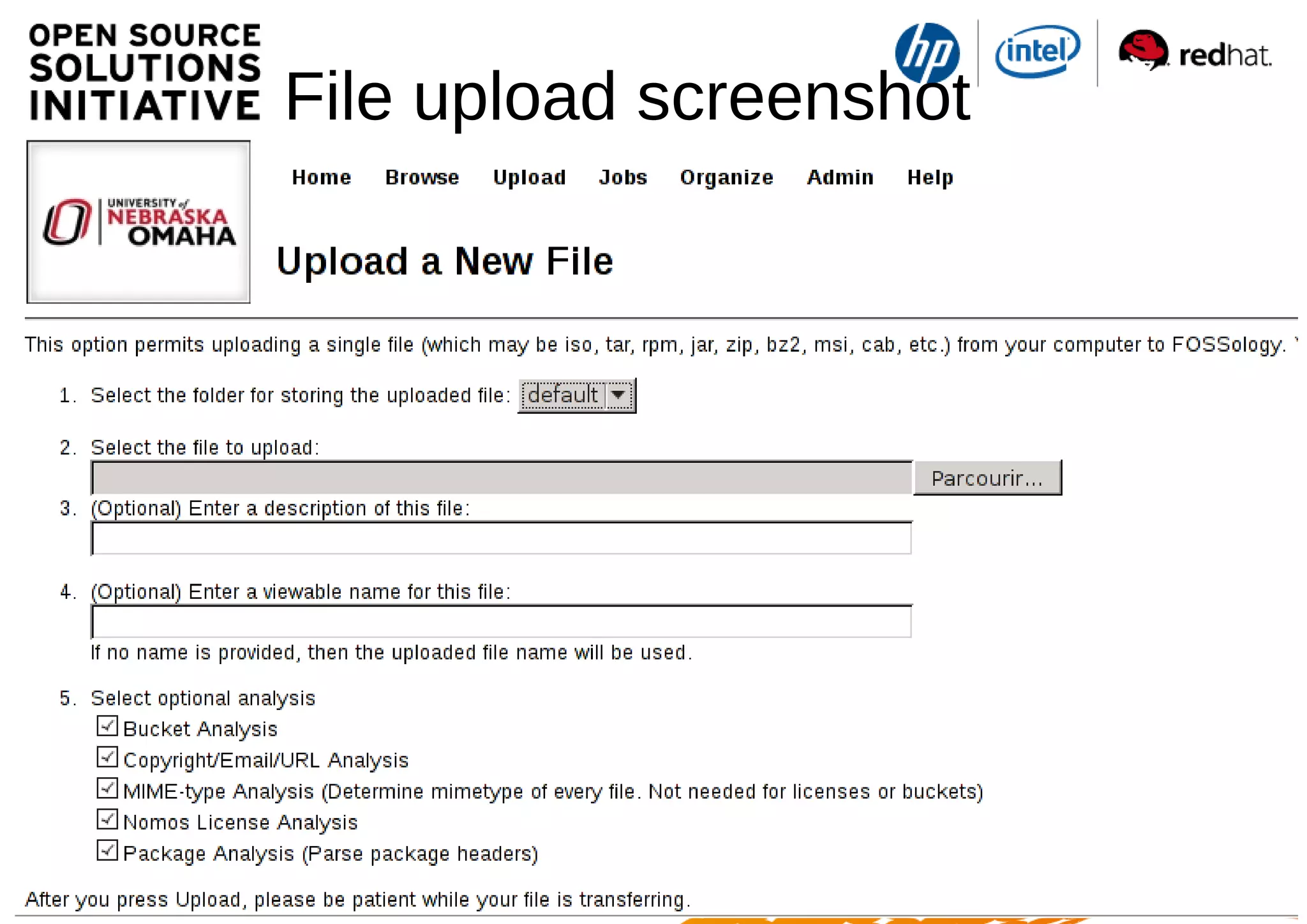 File upload screenshot
 