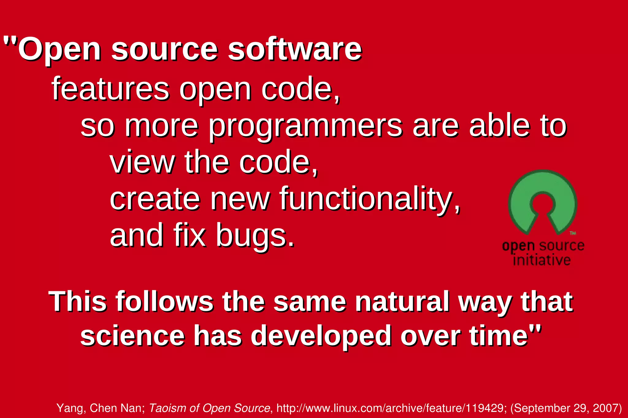 FOSS =  Free Software  +  Open Source Software 