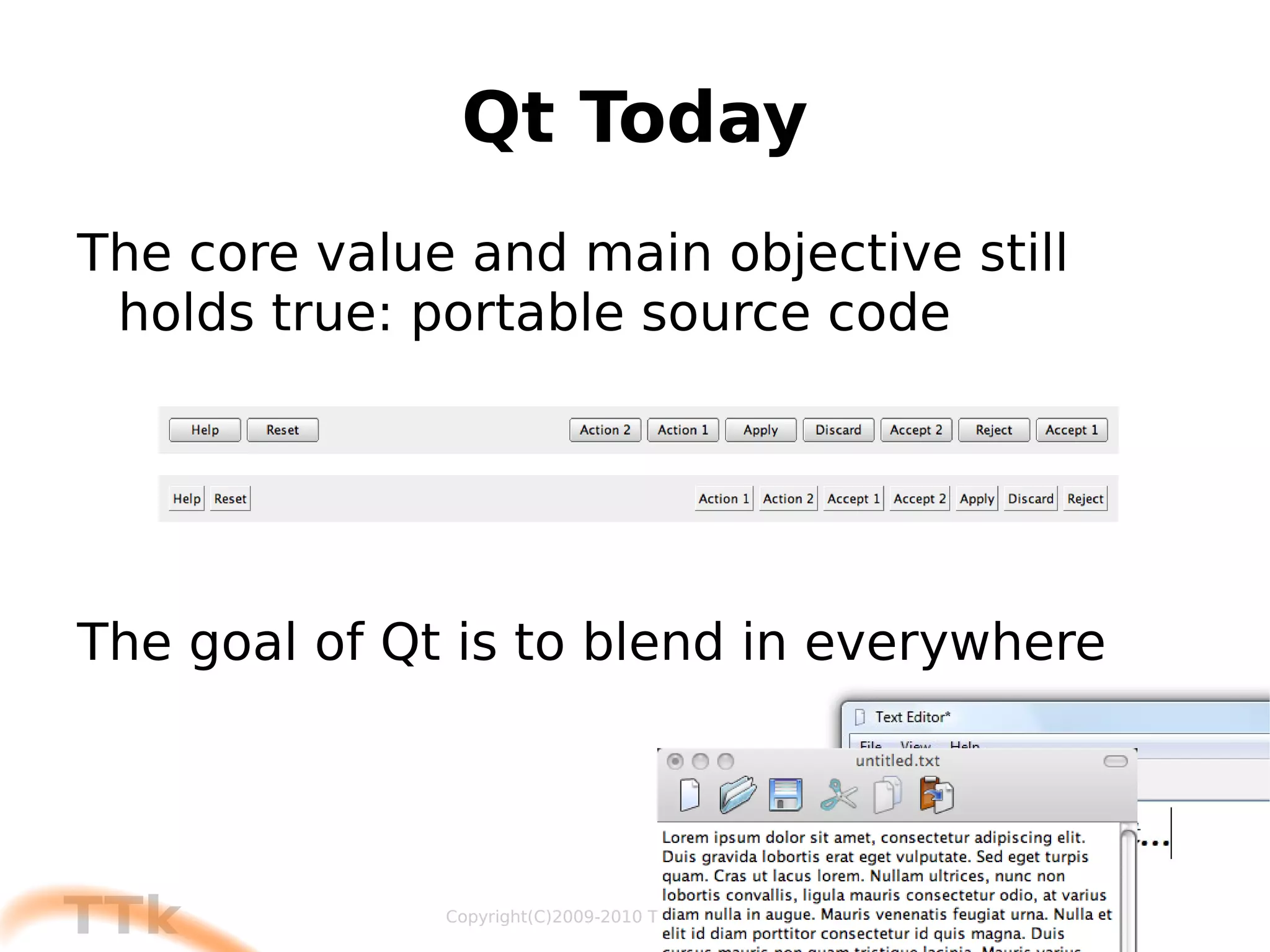 The Modules of Qt Modules are libraries in themselves 