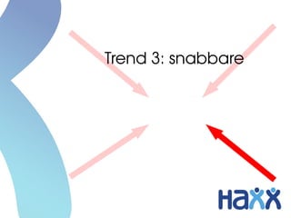 Trend 3: snabbare
 